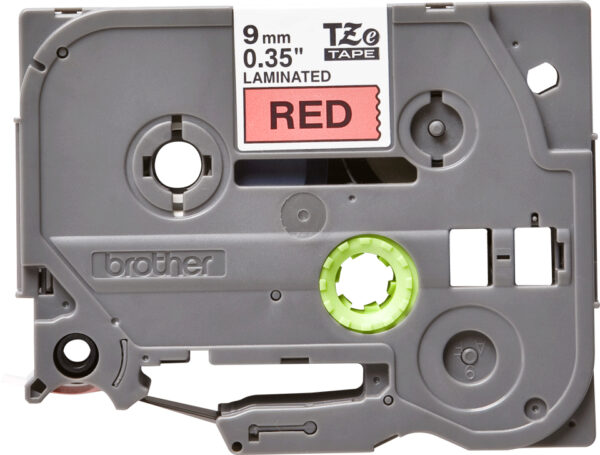 Brother TZE-421 labelprinter-tape Zwart op rood - Afbeelding 2