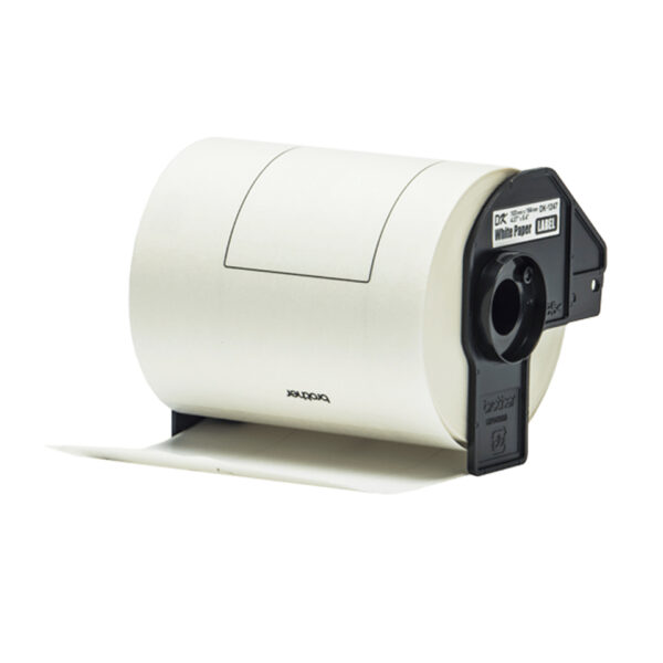 Brother DK-11247 labelprinter-tape Zwart op wit - Afbeelding 2