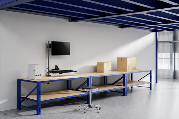 Neomounts DS90-325BL1 Zit-sta werkstation bureau 17-32" - gasveer - Afbeelding 15