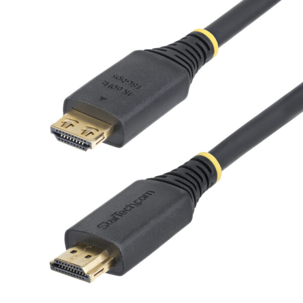StarTech.com 4,5m High Speed HDMI Kabel met Grip Connectors, 4K 60Hz/1440p 144Hz, HDR10/HDCP 2.2/ARC, 18Gbps, UHD HDMI 2.0 Kabel - Afbeelding 2