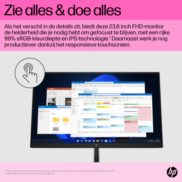 HP E24t G5 FHD Touch Monitor - Afbeelding 11