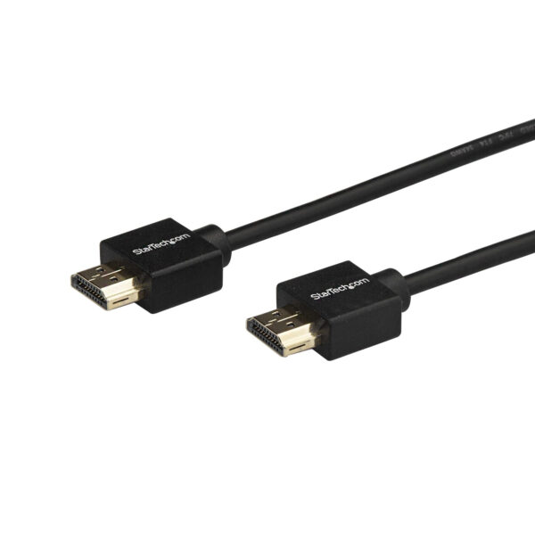 StarTech.com 2m Dunne HDMI 2.0 Kabel, 4K High Speed HDMI Kabel met Ethernet, 4K 60Hz HDR10, UHD HDMI Kabel, M/M Gripping Connect