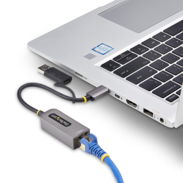 StarTech.com USB-C naar Ethernet Adapter met USB-A Dongle, 10/100/1000Mbps, USB 3.0 naar Gigabit Ethernet Netwerk Adapter, 15cm - Afbeelding 8