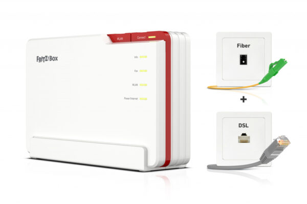 FRITZ!Box 5690 Pro International draadloze router 2.5 Gigabit Ethernet Tri-band (2,4 GHz / 5 GHz / 6 GHz) Wit