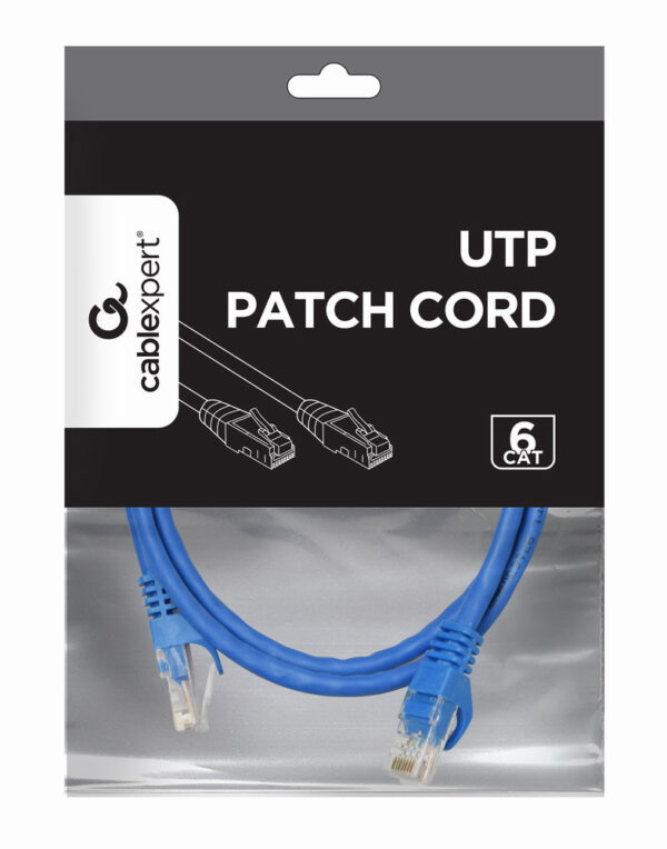 Gembird PP6U-1.5M/B netwerkkabel Blauw 1,5 m Cat6 U/UTP (UTP) - Afbeelding 3