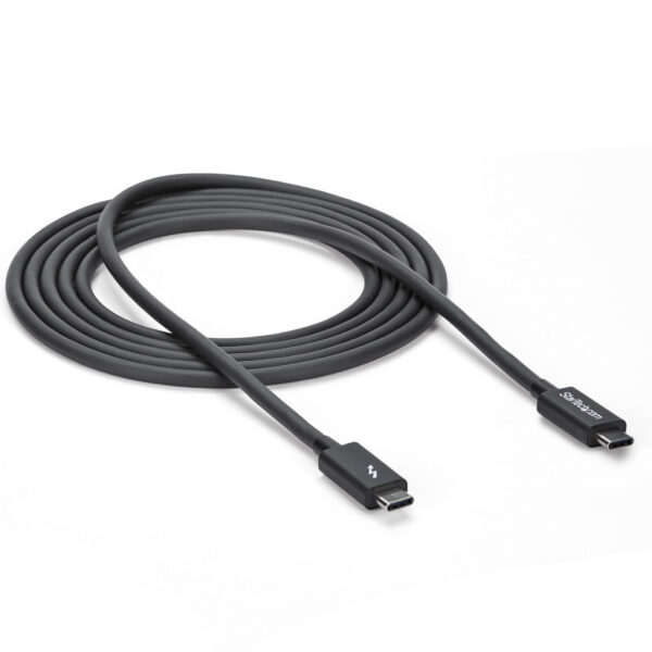 StarTech.com 2m Thunderbolt 3 Kabel, 20Gbps, 100W PD, 4K, Thunderbolt Gecertificeerd, Thunderbolt 4/USB 3.2/DisplayPort Compatib - Afbeelding 5
