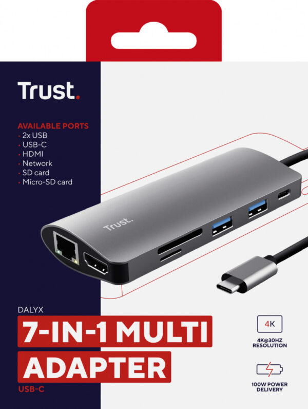 Trust DALYX 7-IN-1 USB-C ADAPTER - Afbeelding 7