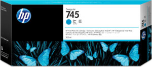 HP 745 cyaan DesignJet inktcartridge, 300 ml