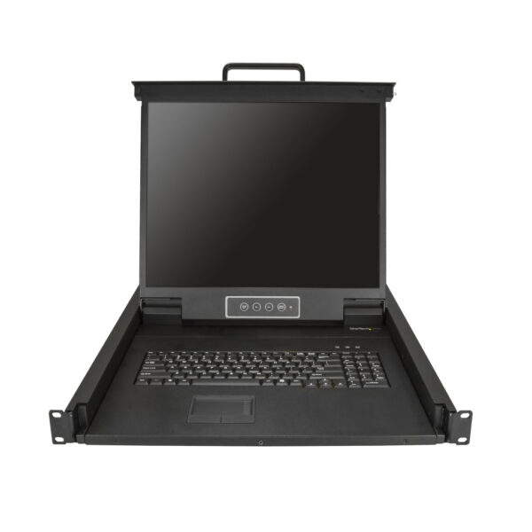 StarTech.com Single Port KVM Rack Console, KVM Switch met 19" LCD Scherm voor Server Rack, Universele 1U LCD KVM Lade met Kabels - Afbeelding 6