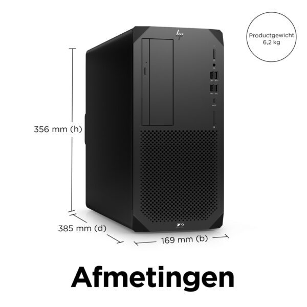 HP Z2 Tower G9 Intel® Core™ i9 i9-14900K 32 GB DDR5-SDRAM 1 TB SSD Windows 11 Pro Workstation Zwart - Afbeelding 4
