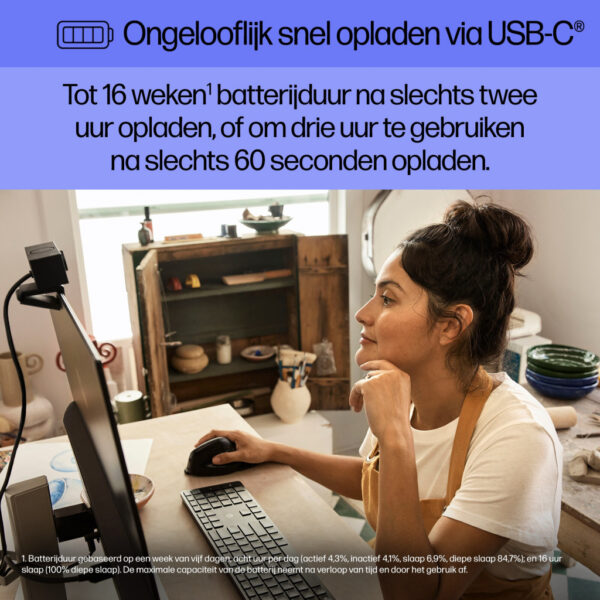HP 920 Ergonomic Wireless Mouse - Afbeelding 7