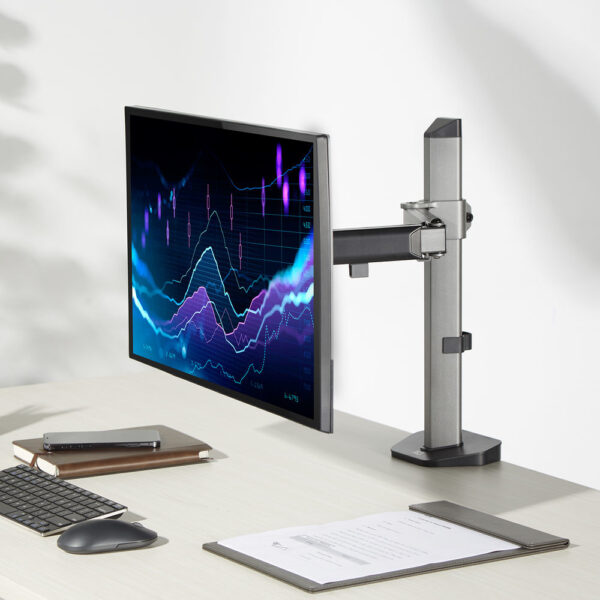 ACT Monitorarm 32" office, 1 scherm, zilver - Afbeelding 8