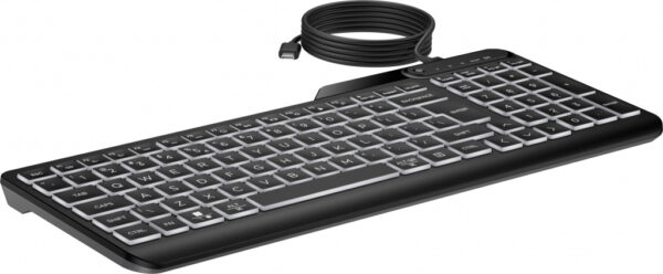 HP 400 backlit toetsenbord met kabel - Afbeelding 3