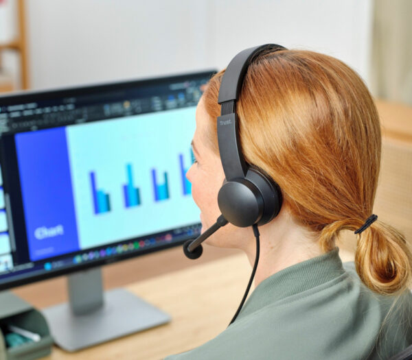 Trust HS-260 Headset Bedraad Neckband Kantoor/callcenter USB Type-A Zwart - Afbeelding 6