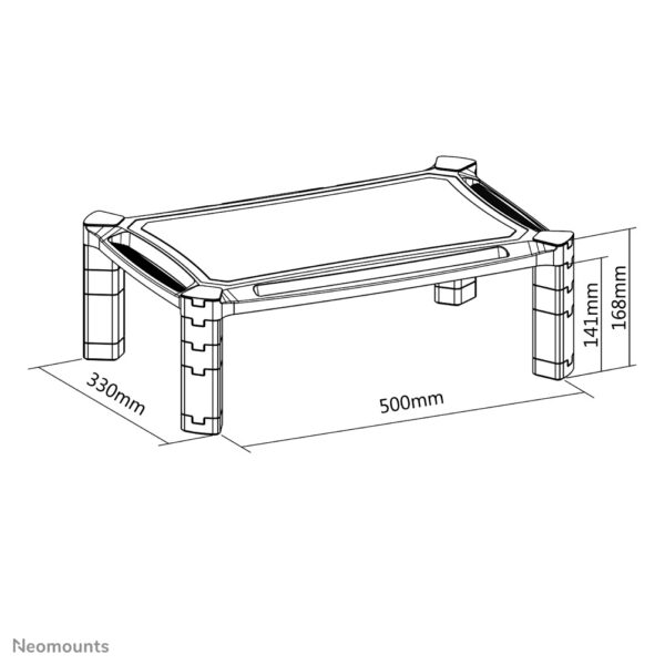 Neomounts NSMONITOR20 Monitor/laptopverhoger - hoogteverstelbaar - universeel - Afbeelding 10