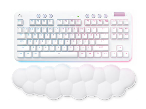 Logitech G 920-010689 toetsenbord Gamen RF-draadloos + Bluetooth QWERTY Scandinavisch Wit - Afbeelding 2