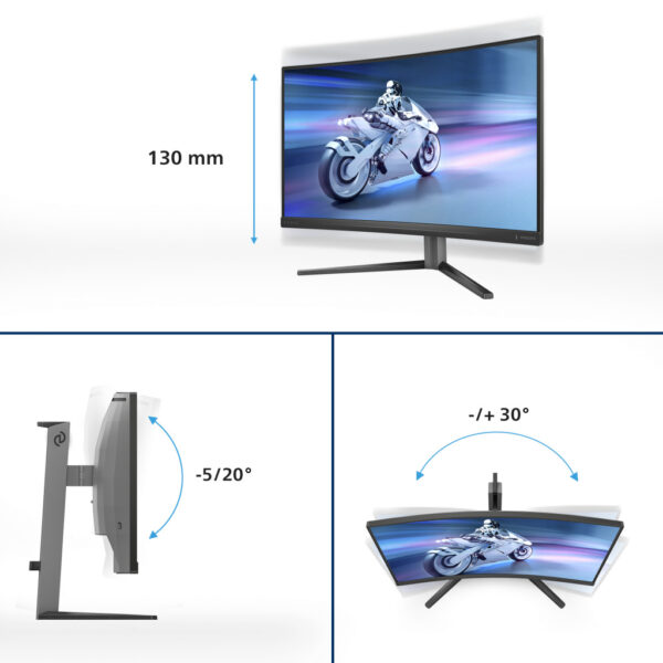 Philips Evnia 5000 27M2C5200W/00 computer monitor 68,6 cm (27") 1920 x 1080 Pixels Full HD LCD Zwart - Afbeelding 12