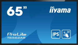 iiyama T6562AS-B1 beeldkrant Interactief flatscreen 163,8 cm (64.5") IPS 500 cd/m² 4K Ultra HD Zwart Touchscreen Type processor
