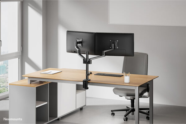 Neomounts DS60-425BL2 Monitorarm 17-27" - ruimtebesparend - Afbeelding 18