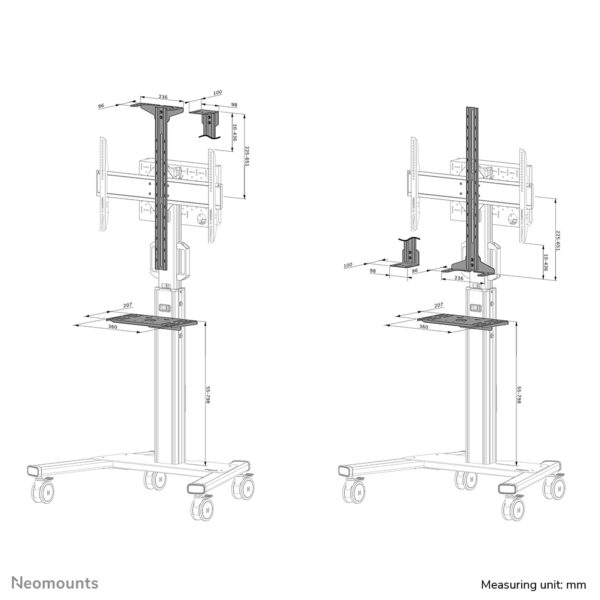 Neomounts AFLS-825WH1 Videobar en multimedia kit - universeel - Afbeelding 14
