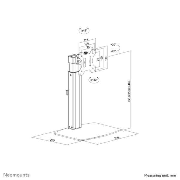 Neomounts FPMA-D865BLACK Monitorstandaard 10-32" - gasveer - Afbeelding 17