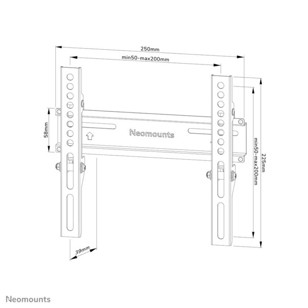 Neomounts WL30-350BL12 TV-beugel wand 24-55" - vlak - vergrendelbaar - Afbeelding 14