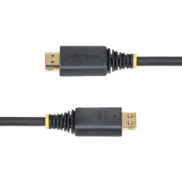 StarTech.com 1,8m High Speed HDMI Kabel met Grip Connectors, 4K 60Hz/1440p 144Hz, HDR10/HDCP 2.2/ARC, 18Gbps, UHD HDMI 2.0 Kabel - Afbeelding 4