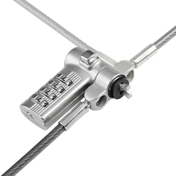 StarTech.com 2m Universeel Laptop Kabelslot, Anti-diefstal Kabelslot, Security Kabel voor Notebook Compatibel met Noble Wedge&re - Afbeelding 3