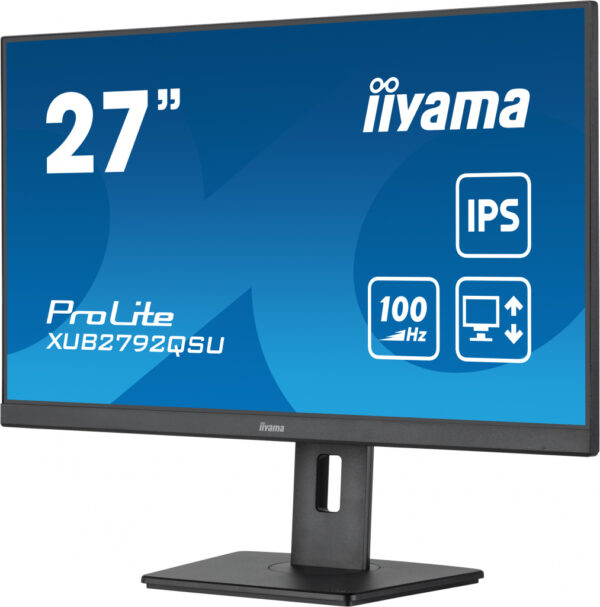iiyama ProLite XUB2792QSU-B6 computer monitor 68,6 cm (27") 2560 x 1440 Pixels Full HD LED Zwart - Afbeelding 3