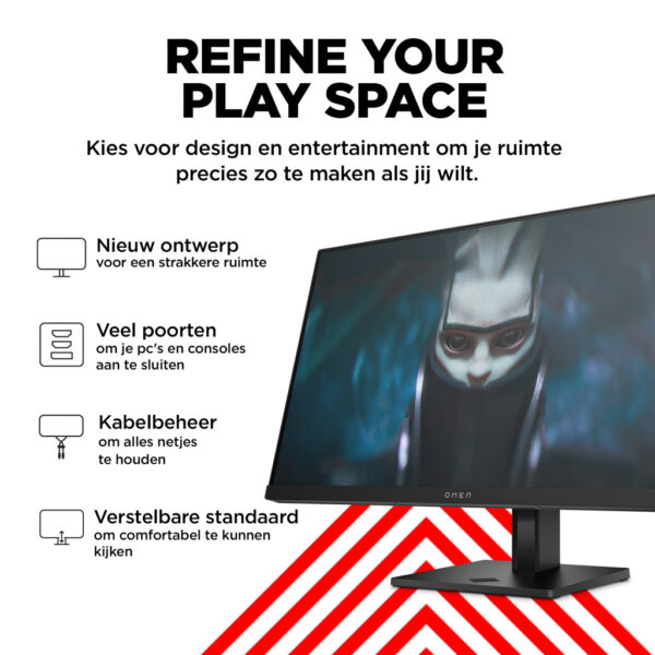 OMEN by HP 23,8 inch FHD 165 Hz gaming monitor - OMEN 24 - Afbeelding 8
