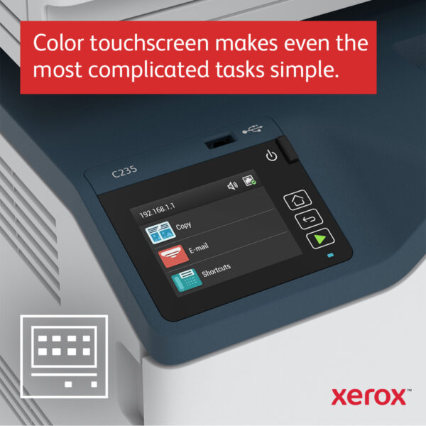 Xerox C235 A4 22ppm Wireless Duplex Copy/Print/Scan/Fax PS3 PCL5e/6 ADF 2 Trays Total 251 Sheets - Afbeelding 6