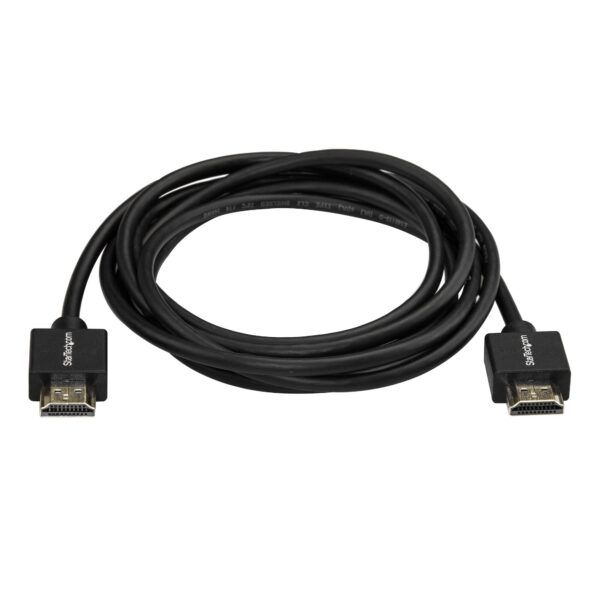 StarTech.com 2m Dunne HDMI 2.0 Kabel, 4K High Speed HDMI Kabel met Ethernet, 4K 60Hz HDR10, UHD HDMI Kabel, M/M Gripping Connect - Afbeelding 2