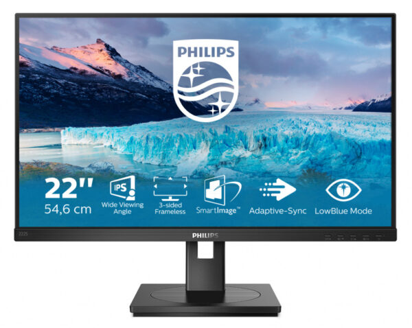 Philips S Line 222S1AE/00 computer monitor 54,6 cm (21.5") 1920 x 1080 Pixels Full HD LCD Zwart - Afbeelding 2