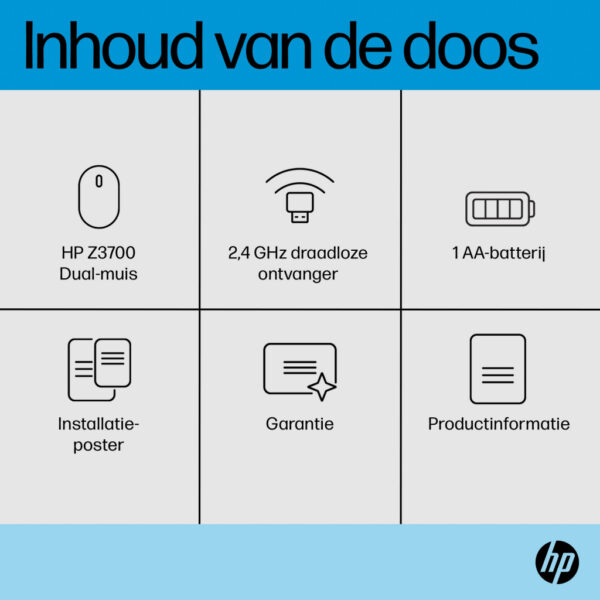 HP Z3700 Dual Silver-muis - Afbeelding 4