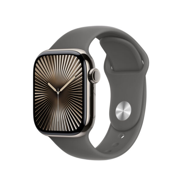 Apple Watch Series 10 OLED 42 mm Digitaal 374 x 446 Pixels Touchscreen 4G Titanium Wifi GPS