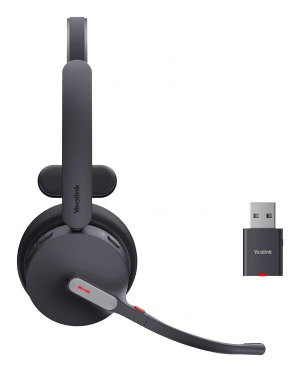 Yealink WH64 Hybrid Mono UC Headset Draadloos Hoofdband Kantoor/callcenter Micro-USB Bluetooth Zwart - Afbeelding 2