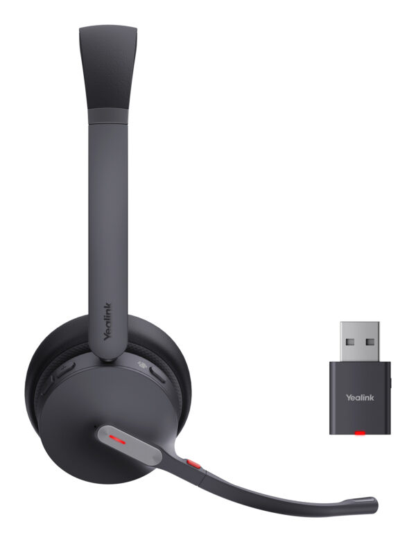 Yealink WH64 Hybrid Dual Teams Headset Draadloos Hoofdband Kantoor/callcenter Micro-USB Bluetooth Zwart - Afbeelding 3