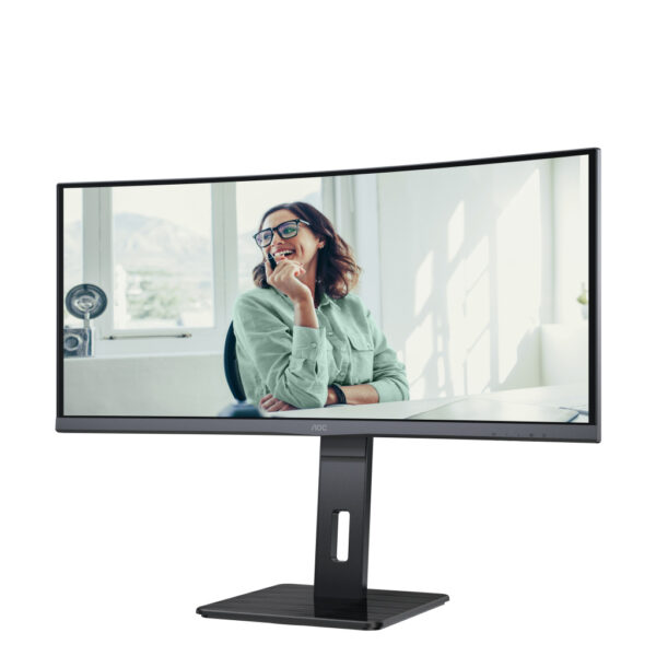 AOC CU34P3CV computer monitor 86,4 cm (34") 3440 x 1440 Pixels UltraWide Quad HD LED Zwart - Afbeelding 4