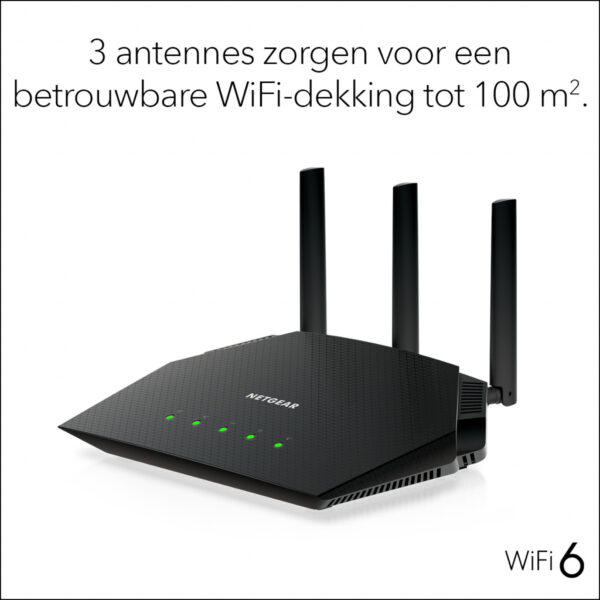 NETGEAR Nighthawk 4-Stream AX1800 WiFi 6 Router (RAX10) - Afbeelding 9