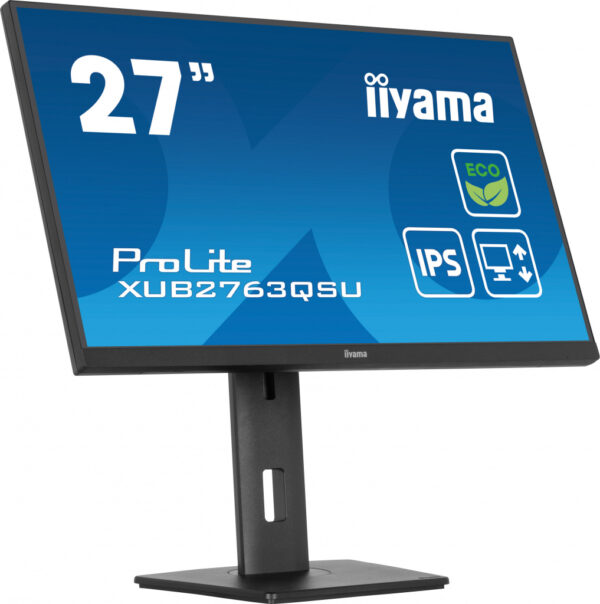 iiyama ProLite XUB2763QSU-B1 computer monitor 68,6 cm (27") 2560 x 1440 Pixels Full HD LED Zwart - Afbeelding 2