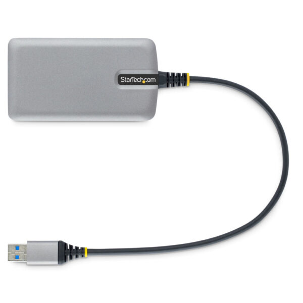 StarTech.com 3-Port USB Hub met Ethernet, 3x USB-A, Gigabit Ethernet (RJ-45), USB 3.0 5Gbps, Bus-Powered, 30cm Kabel, Compacte L - Afbeelding 4