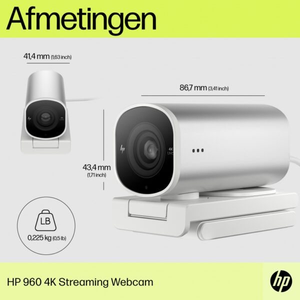HP 960 4K Streaming Webcam - Afbeelding 11