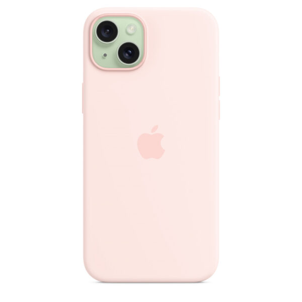 Apple Siliconenhoesje met MagSafe voor iPhone 15 Plus - Lichtroze - Afbeelding 4