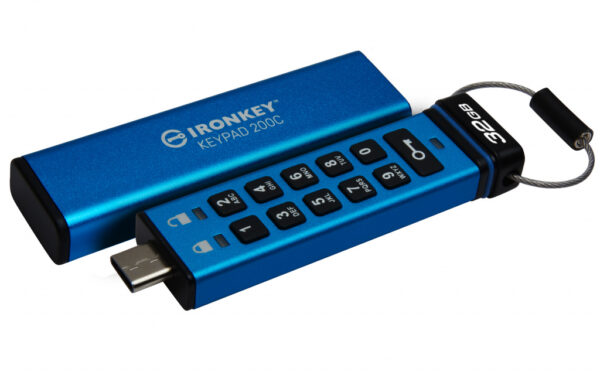 Kingston Technology IronKey 32GB USB-C Keypad 200C, FIPS 140-3 Lvl 3 (aangevraagd) AES-256 - Afbeelding 5