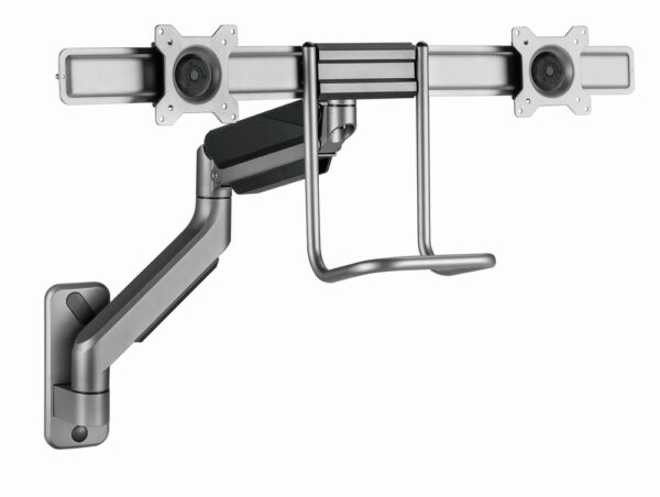 Gembird Laikiklis Adjustable wall 2-display mounting arm 17-32inch iki 8kg - Afbeelding 4