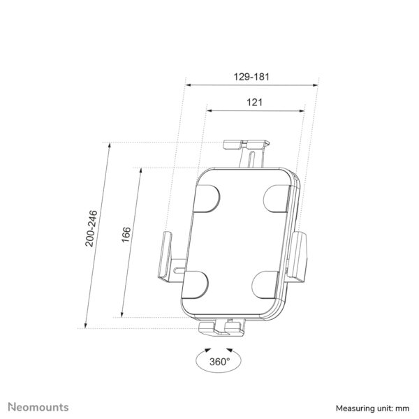 Neomounts WL15-625WH1 Tablet muurbeugel 7.9-11" - vergrendelbaar - universeel - Afbeelding 19