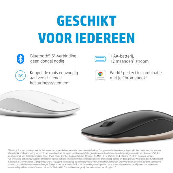HP 410 Slim Silver Bluetooth-muis - Afbeelding 11