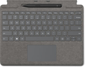 Microsoft Surface Pro Signature Keyboard w/ Slim Pen 2 Zwitsers Microsoft Cover port Platina