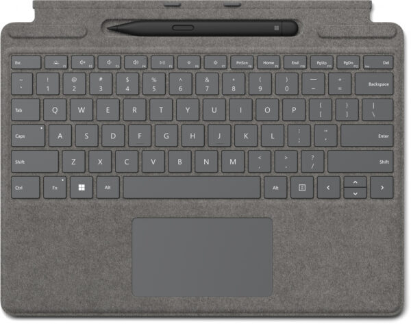 Microsoft Surface Pro Signature Keyboard w/ Slim Pen 2 Zwitsers Microsoft Cover port Platina