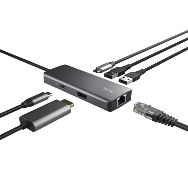 Trust Dalyx USB Type-C 1000 Mbit/s Zilver - Afbeelding 4